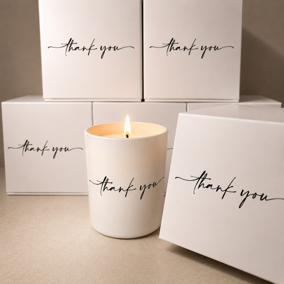 Thank You Candle alternate view