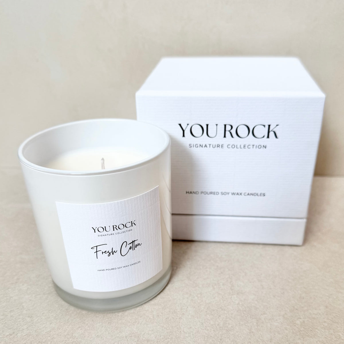 Pure Soy Wax Scented Candle Dubai Fresh Cotton Fragrance