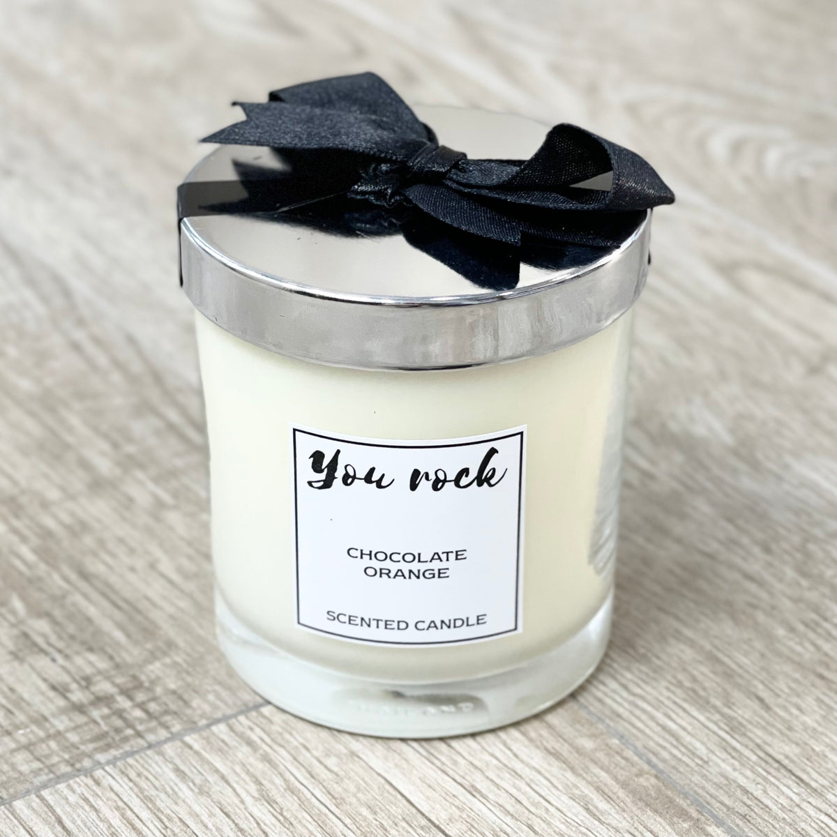 Natural Soy Wax Scented Candle - Chocolate Orange Fragrance