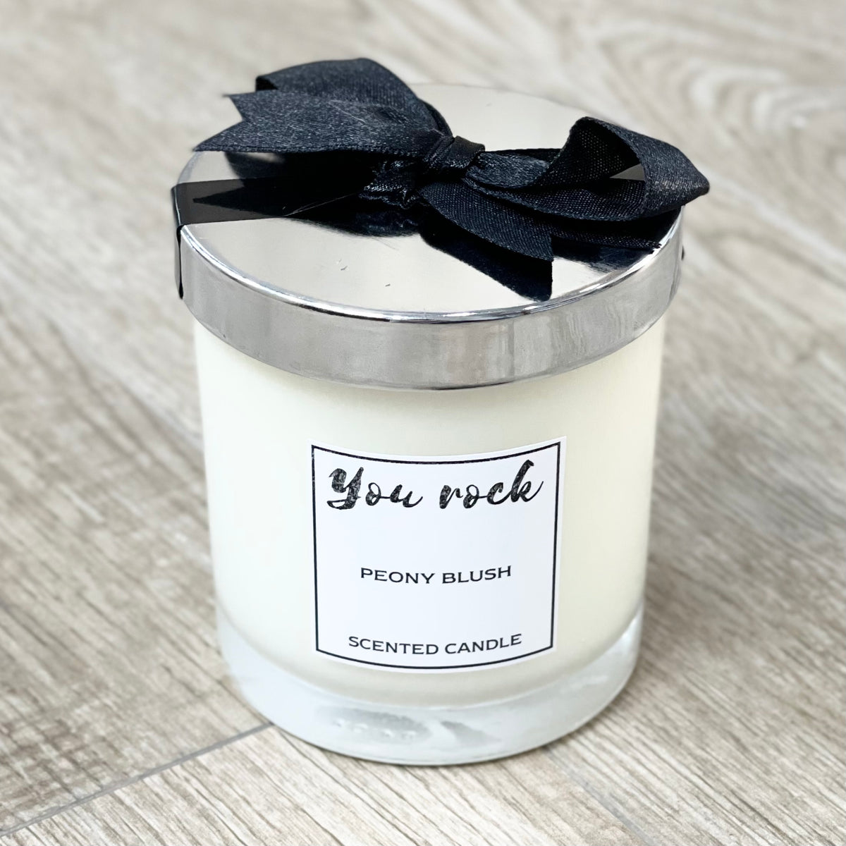 Natural Soy Wax Scented Candle - Peony Blush Fragrance