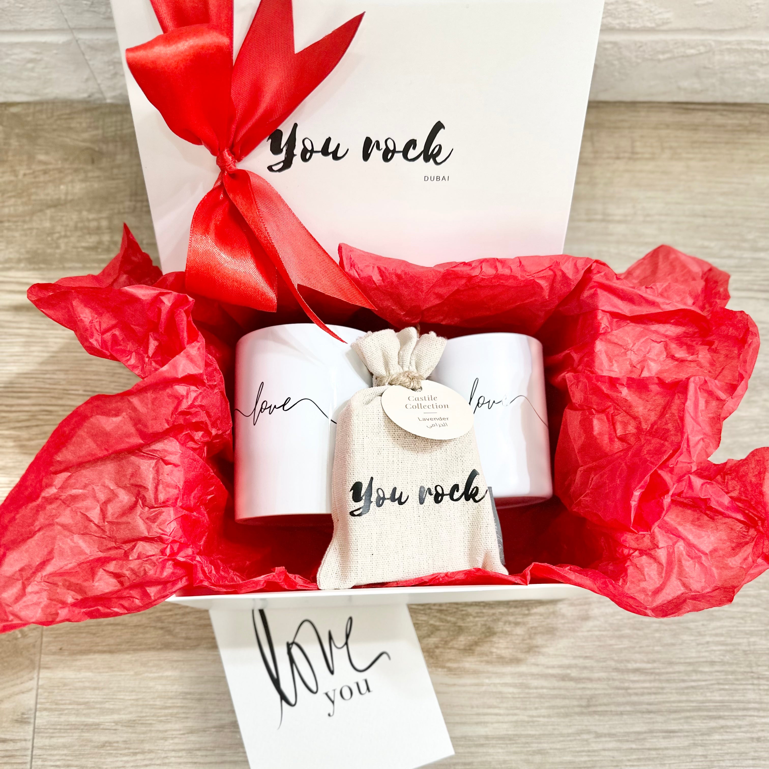 Love Mug and Love Soy Wax Scented Candle Gift Box Dubai
