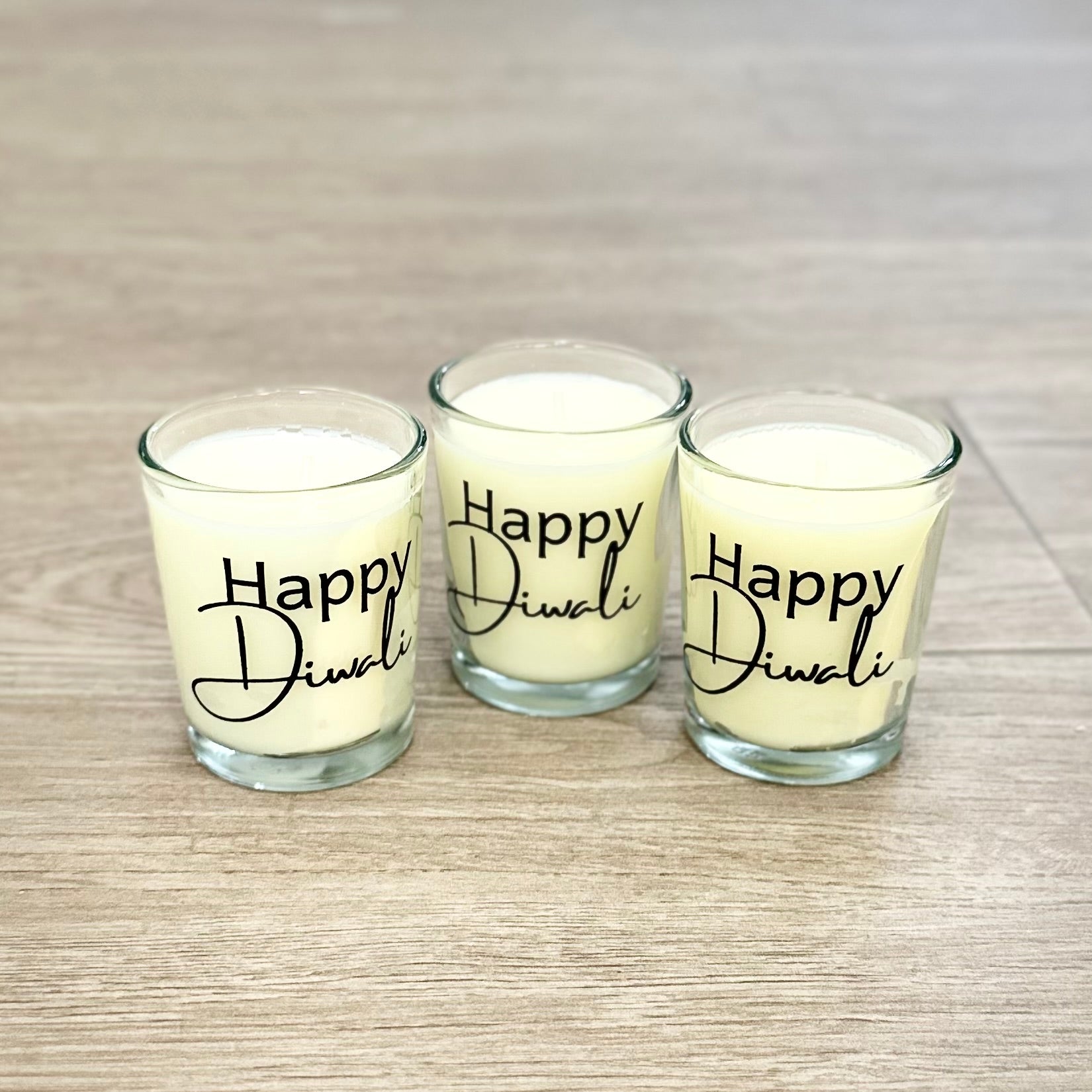 Screen print Mini "Happy Diwali" Soy Wax Candle