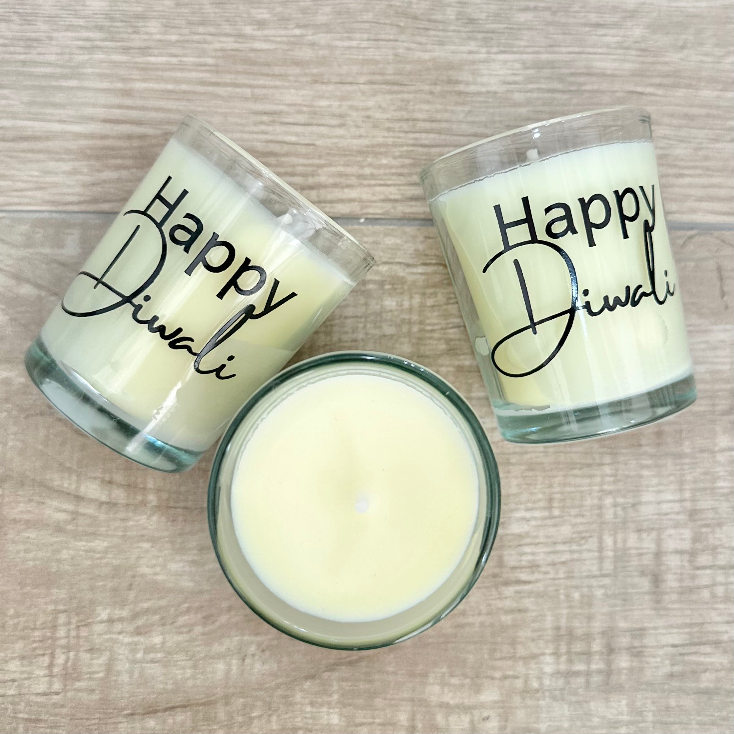 Screen print Mini "Happy Diwali" Soy Wax Candle