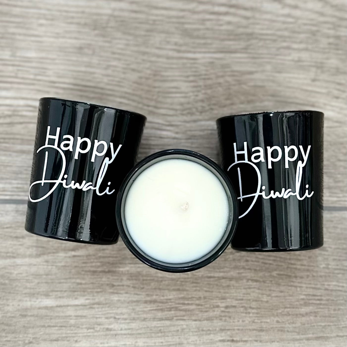 Screen print Mini "Happy Diwali" Soy Wax Candle