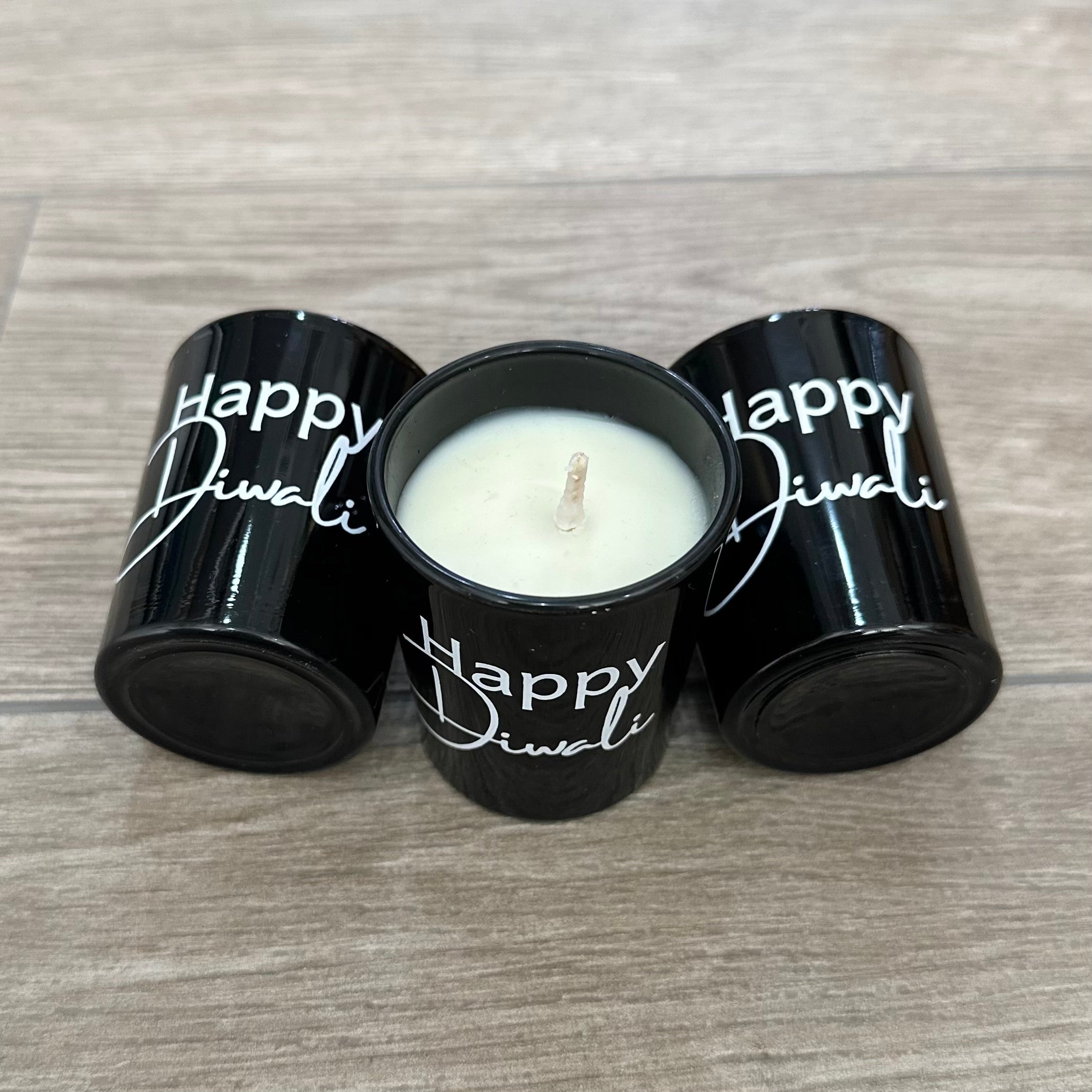 Screen print Mini "Happy Diwali" Soy Wax Candle