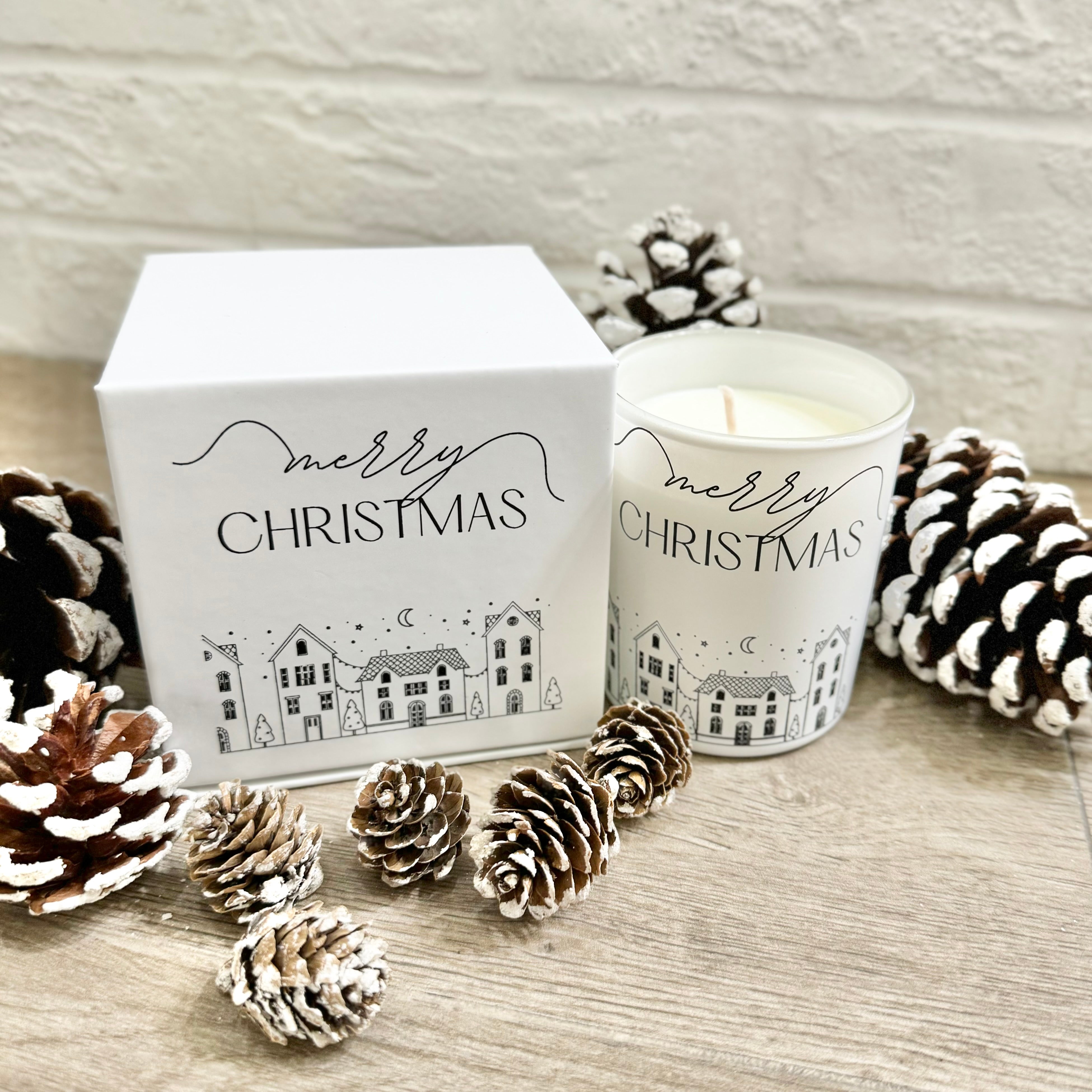 Vanilla Scented Soy Wax Christmas Candle