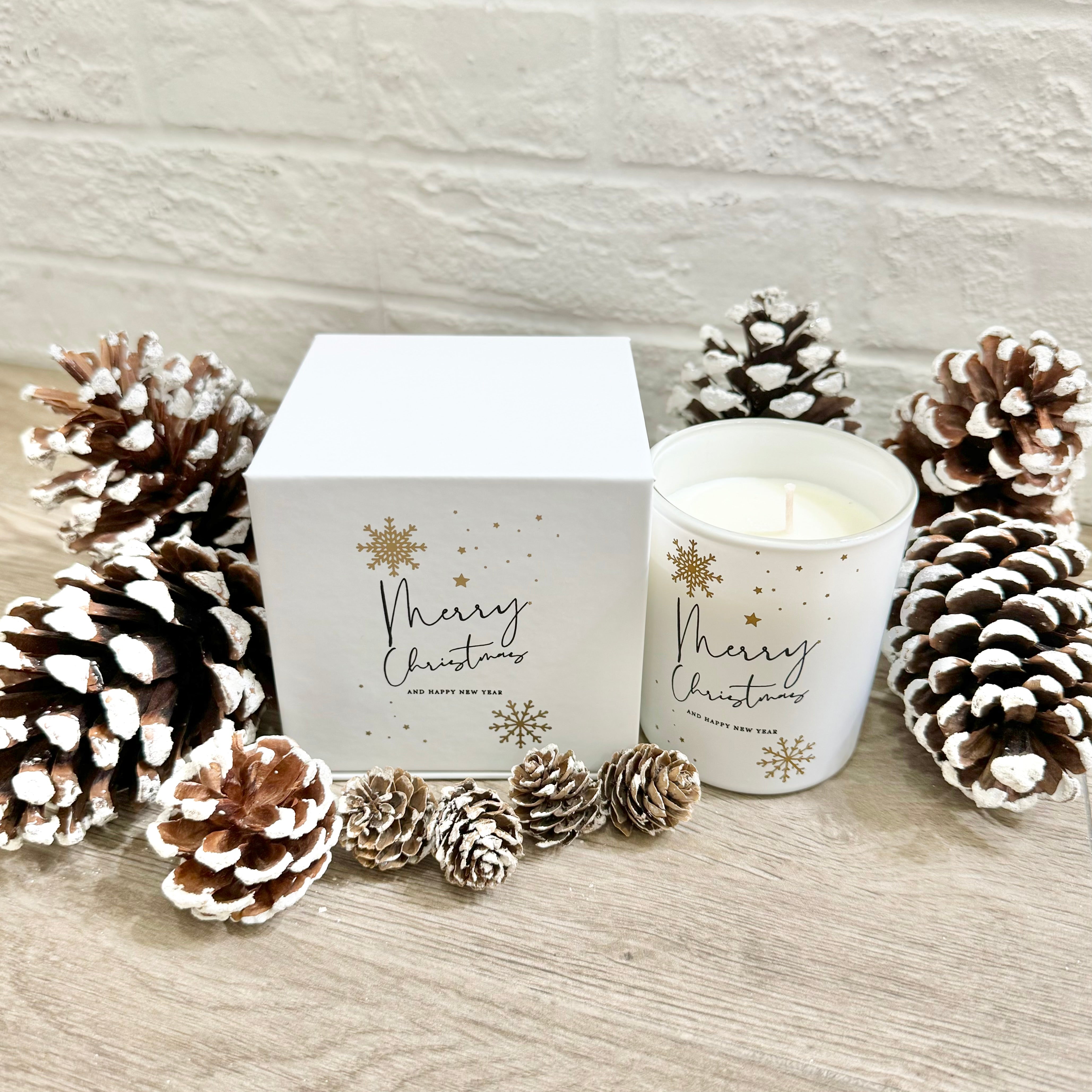 "Vanilla Scented Soy Wax Christmas Candle" 