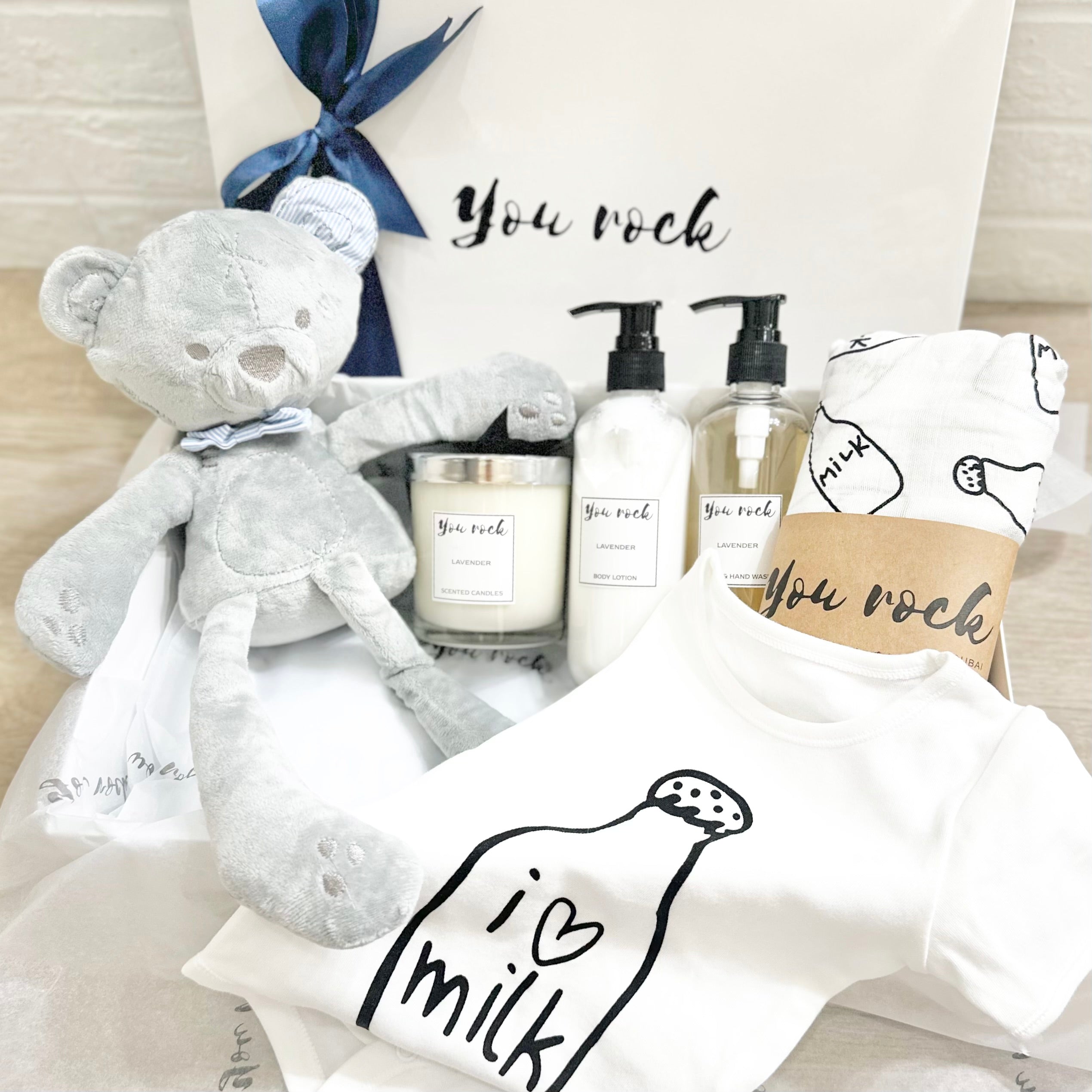 "You Rock Baby" Mommy and Baby Boy Gift Box