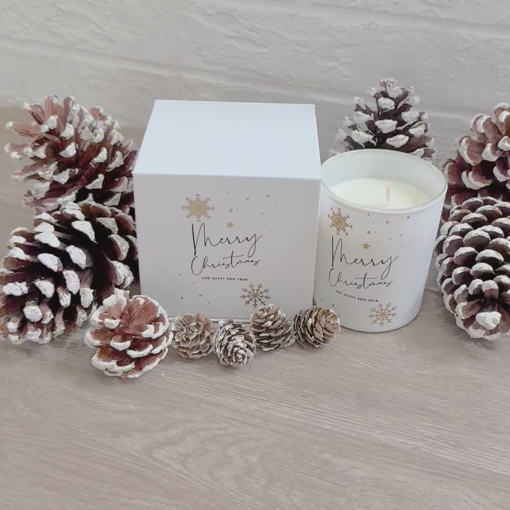 Vanilla Scented Soy Wax Christmas Candle Dubai