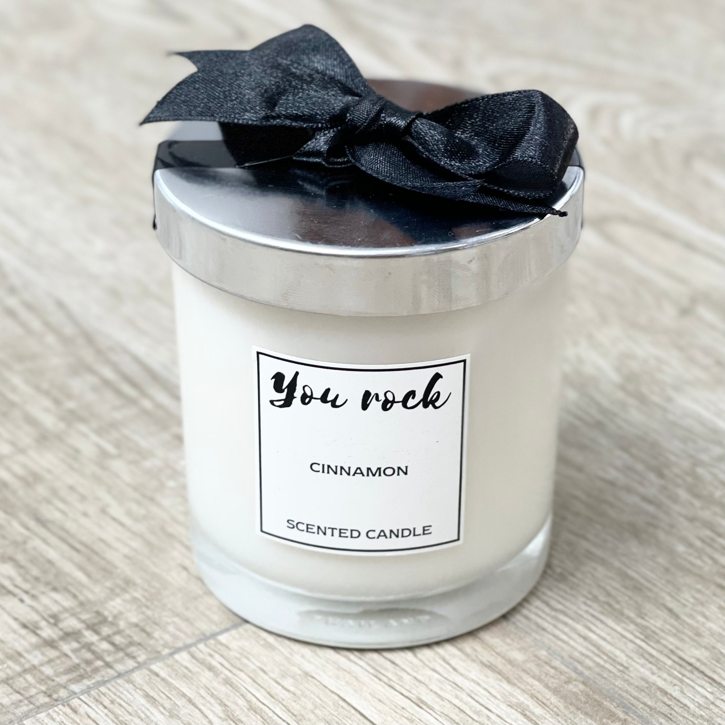 Natural Soy Wax Scented Candle -  Cinnamon Fragrance 