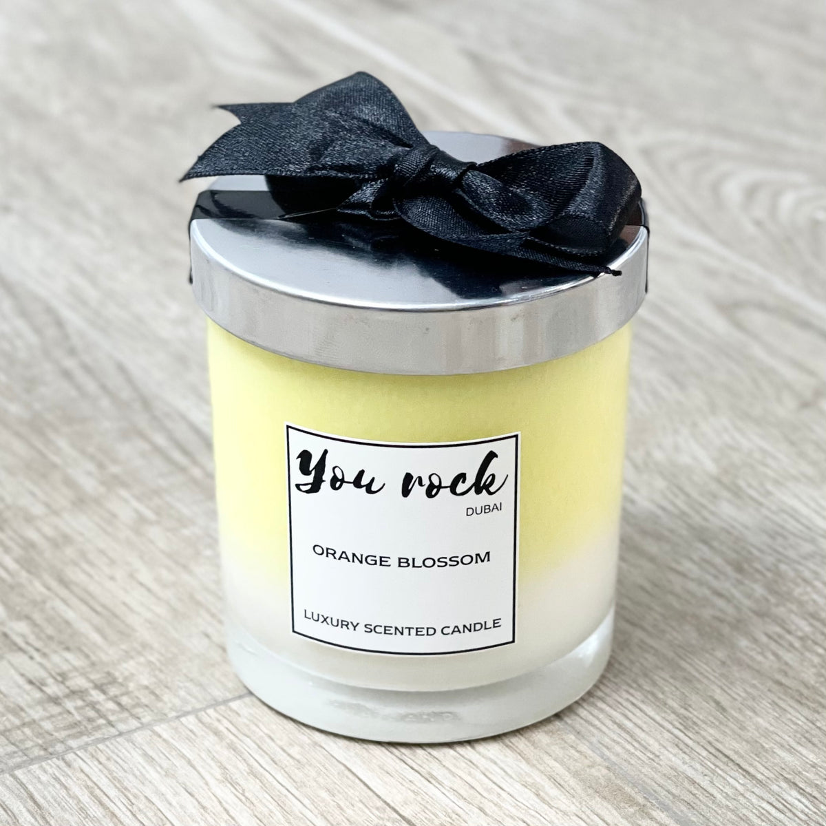 Natural Soy Wax Scented Candle - Orange Fragrance 