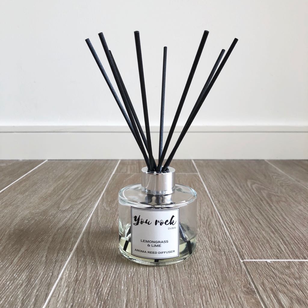 Reed Diffuser Lemon Grass & Lime Fragrance  - Size - 100ml  Dubai