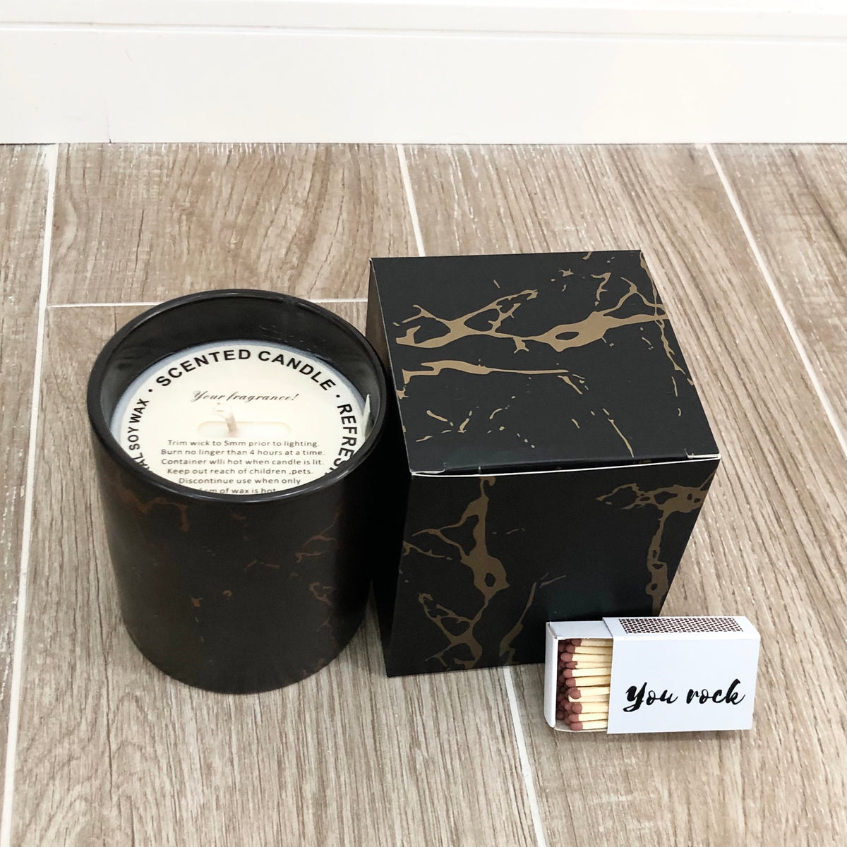 Kintsugi Ceramic Soy Wax Scented Candle 