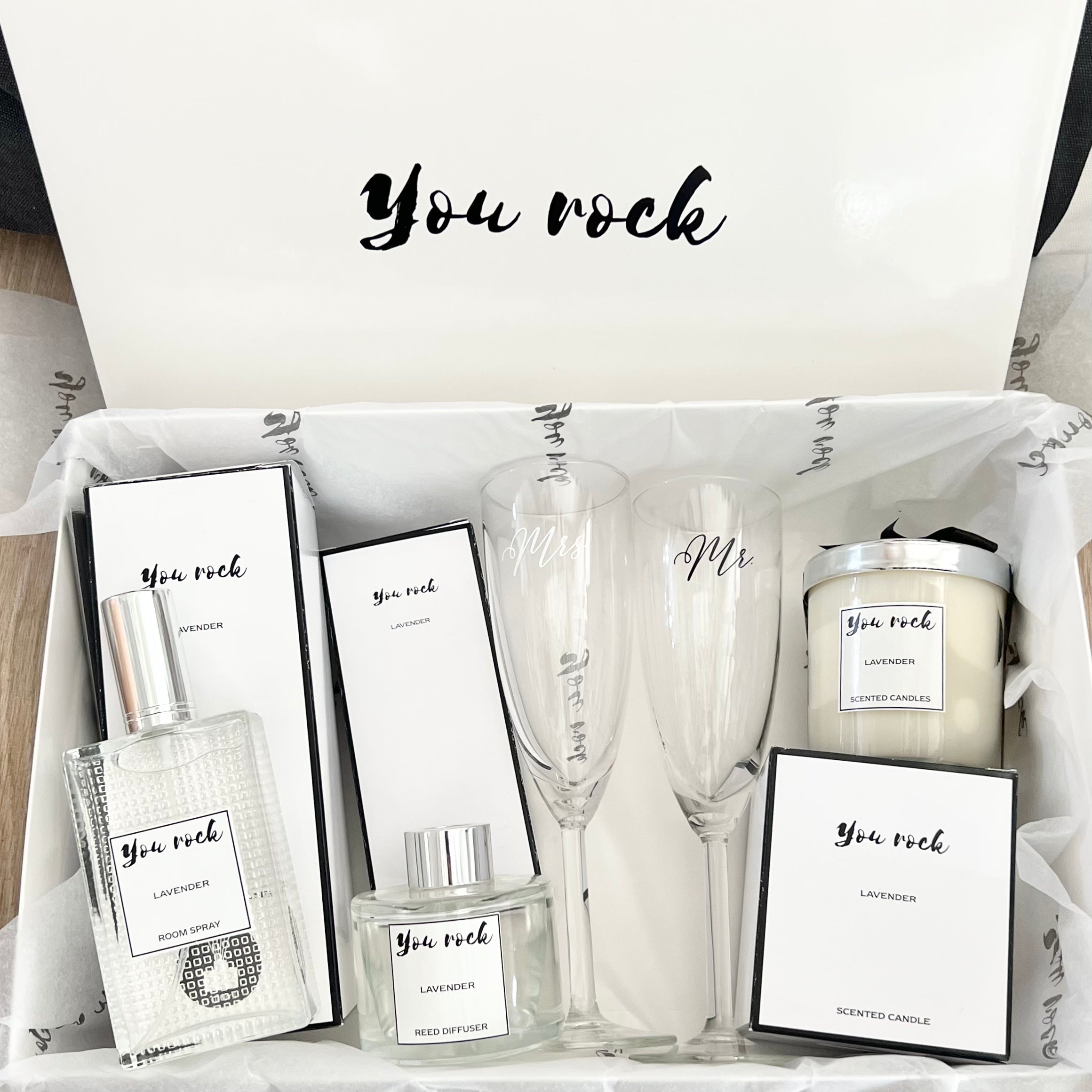 mr. & mrs  luxury wedding /anniversary gift box dubai