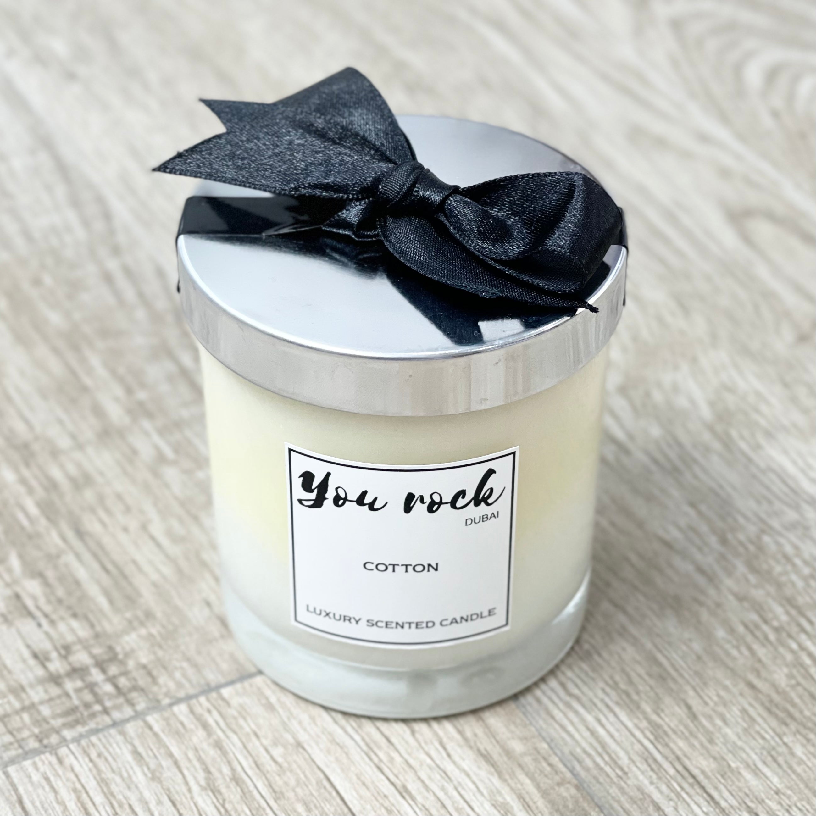 Natural Soy Wax Scented Candle - Cotton Fragrance 