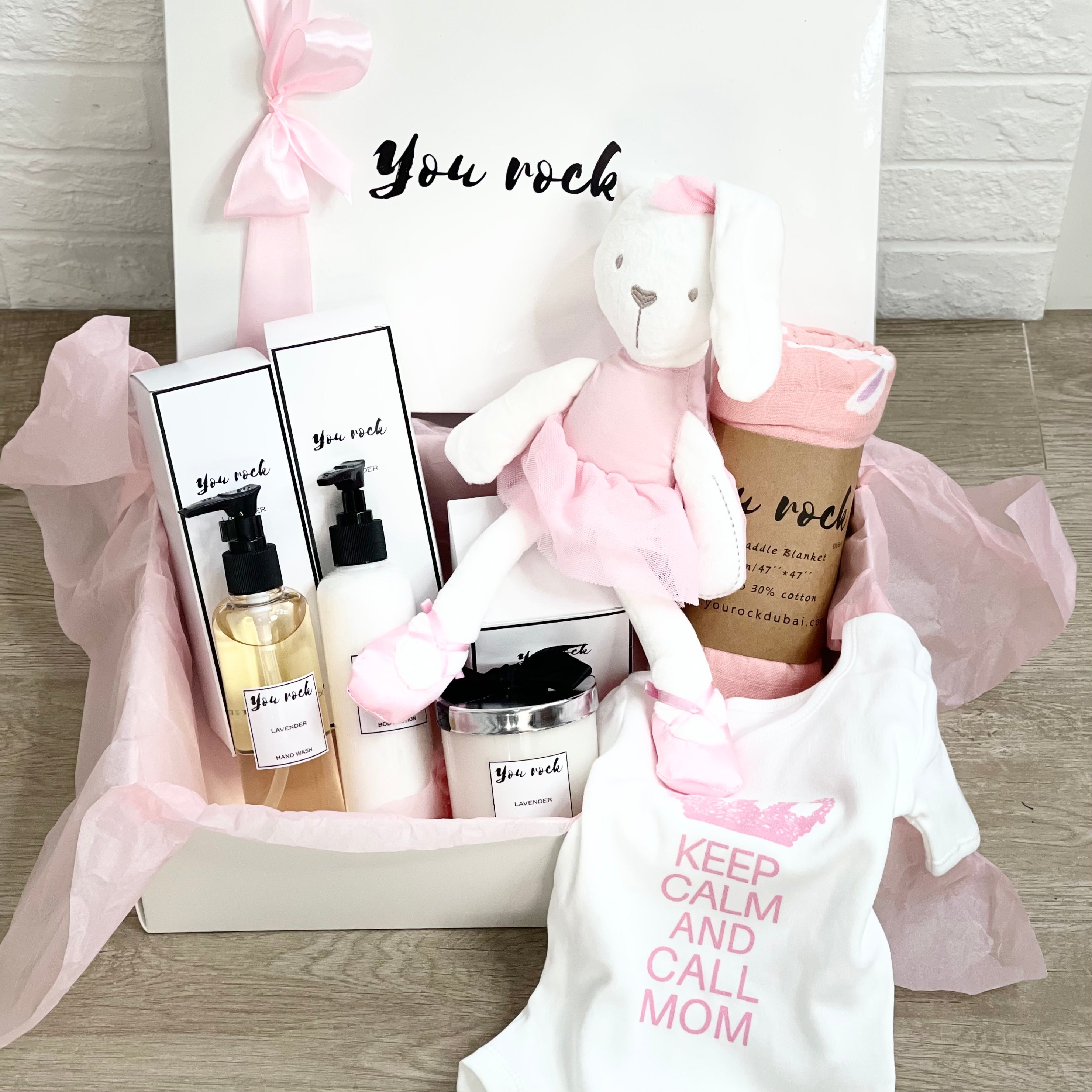 Newborn Baby Girl Gift Box - You Rock Dubai