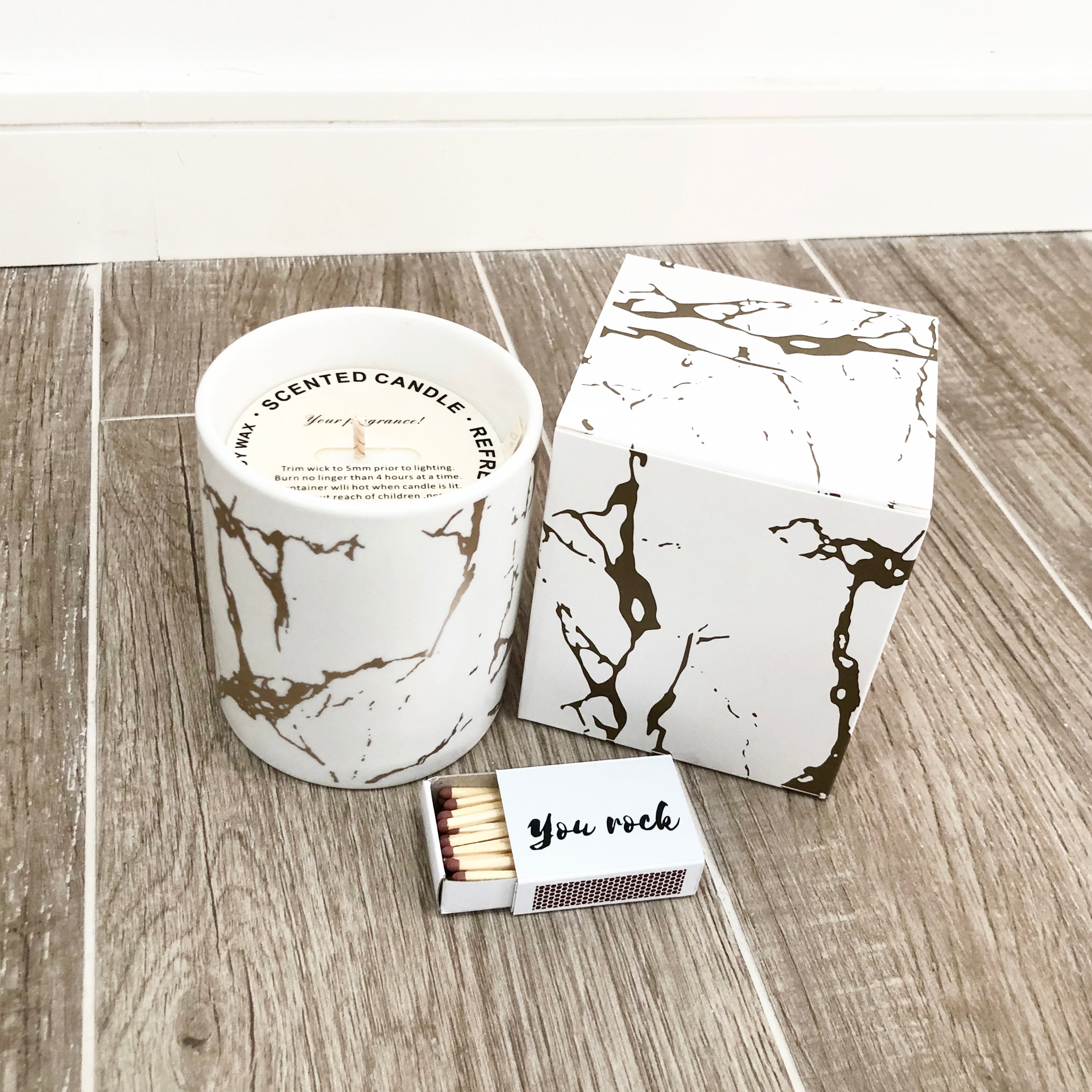Kintsugi Ceramic Soy Wax Scented Candle 